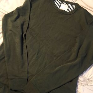 NWOT green thermal-style shirt